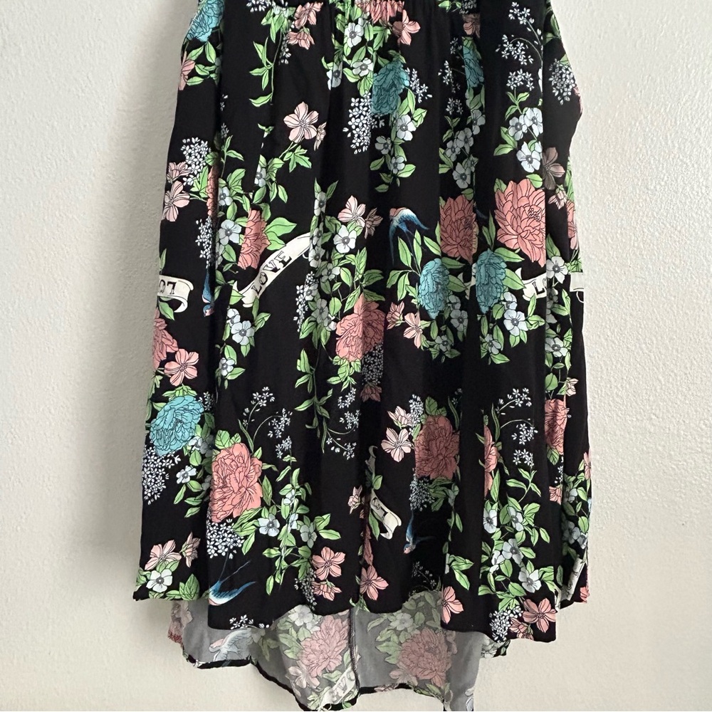 Torrid Floral Halter Neck High Low Dress | Size 2 - Picture 8 of 15